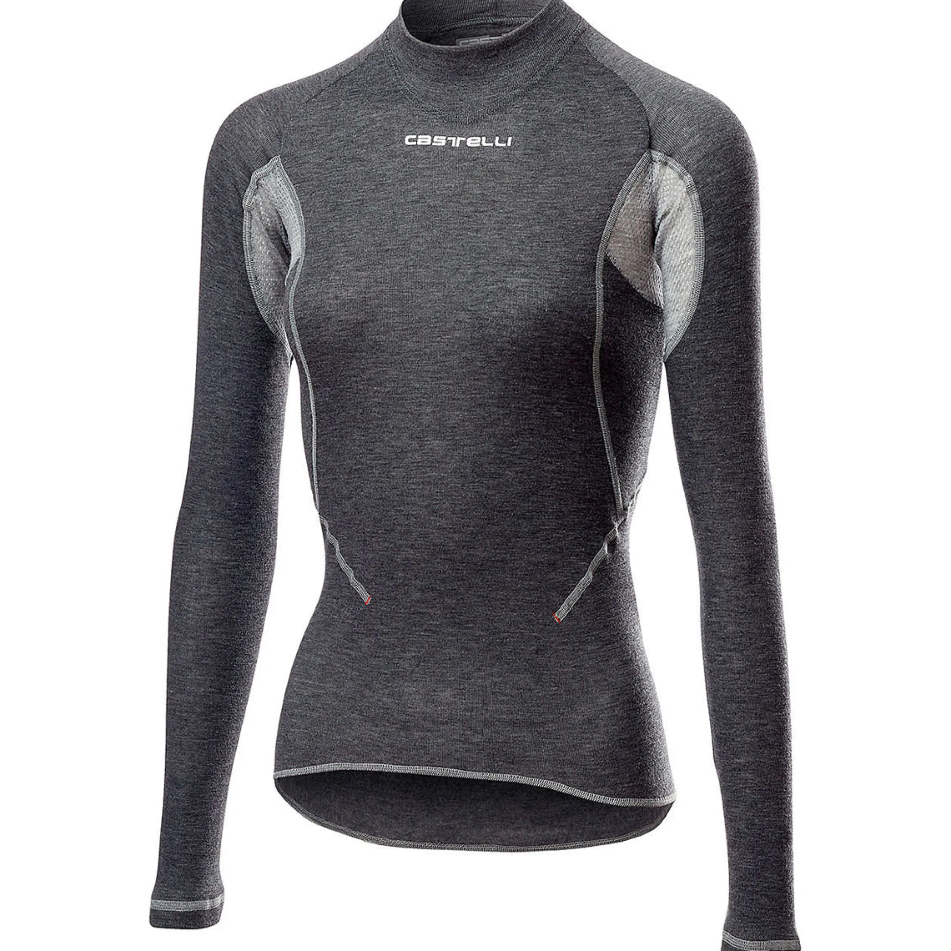 Maglia intima donna maniche lunghe Castelli Flanders Warm 2 - Grigio