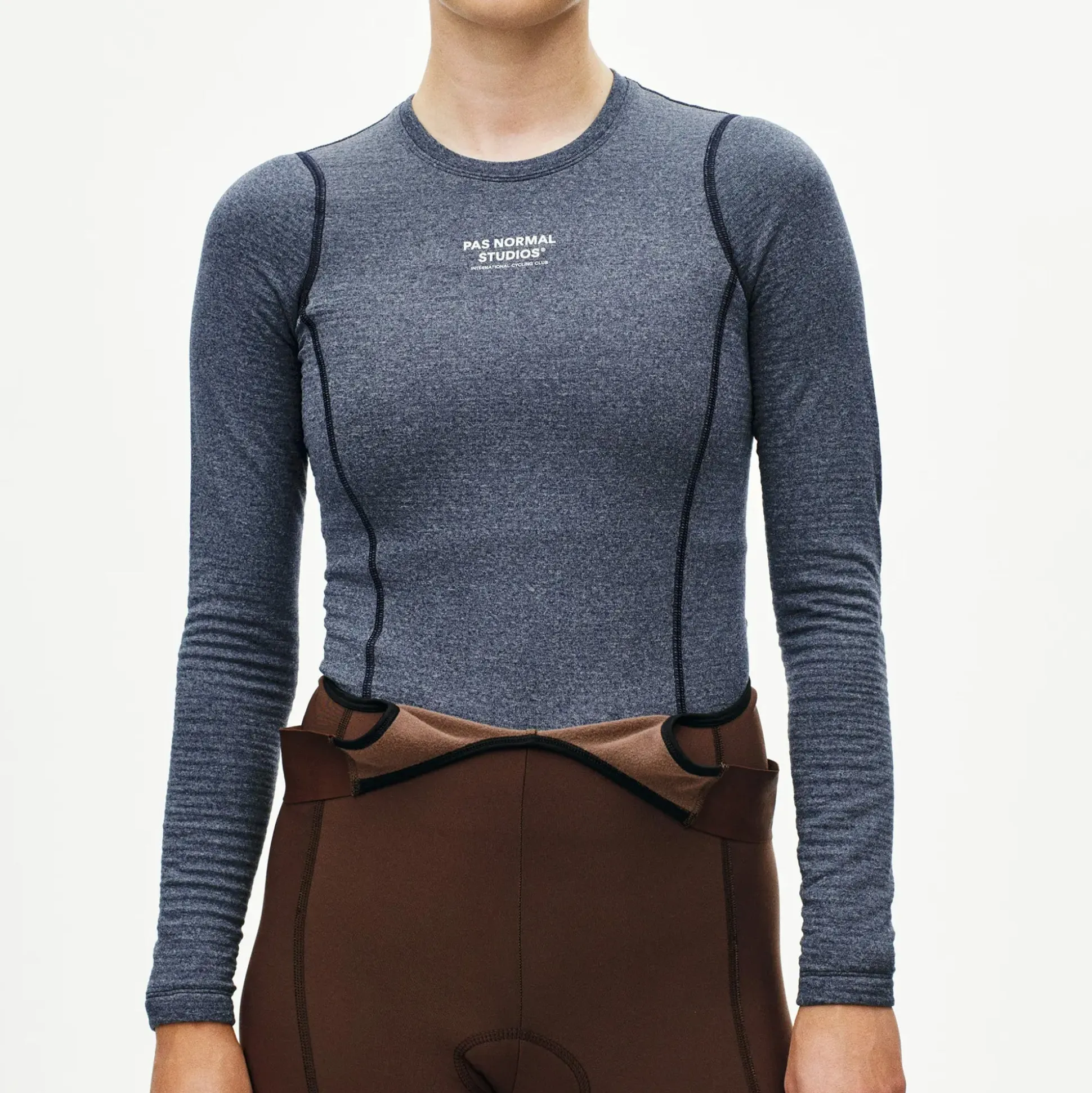 Maglia intima donna maniche lunghe Pas Normal Studios Thermal - Blu