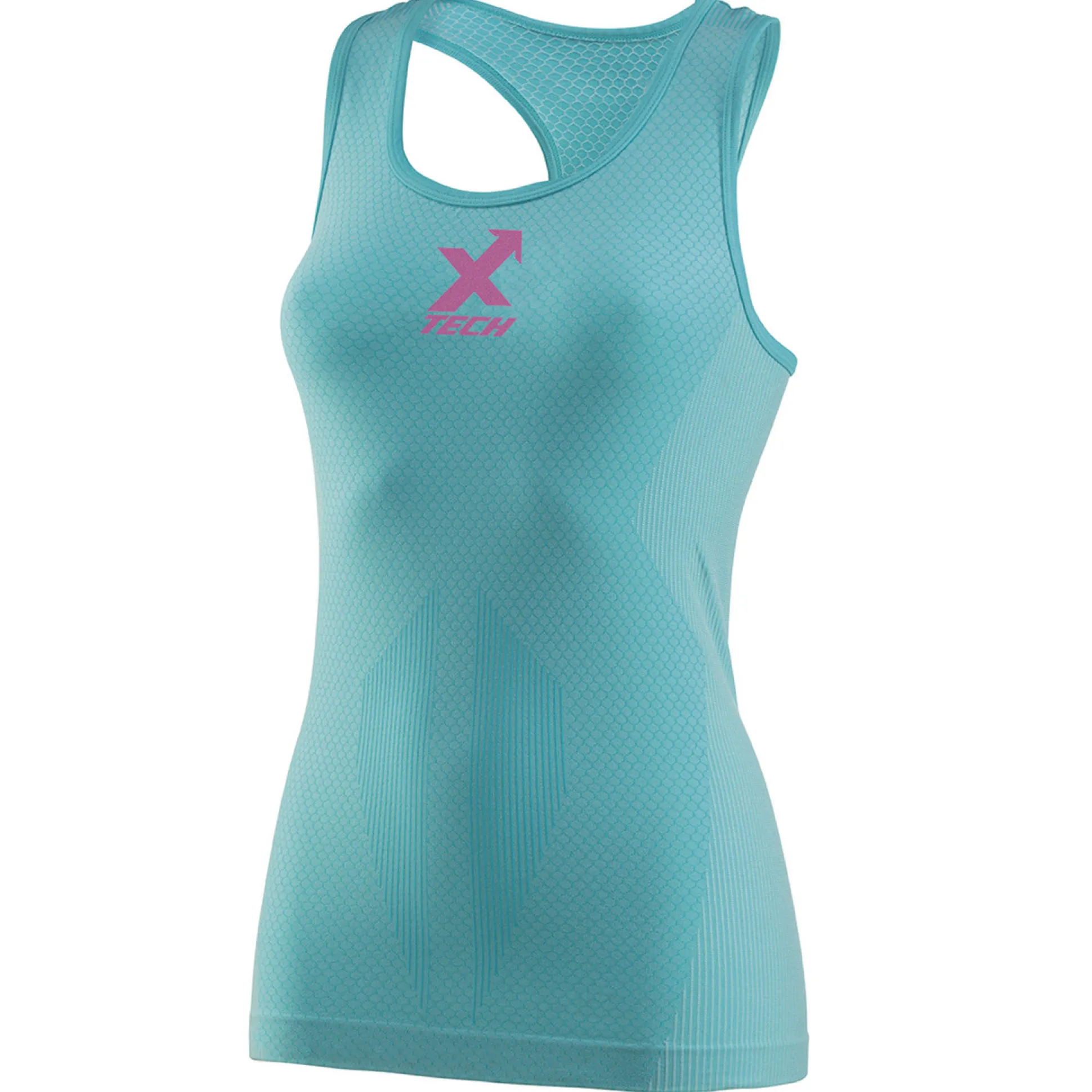 Maglia intima donna senza maniche Xtech Sport XT301 - Azzurro