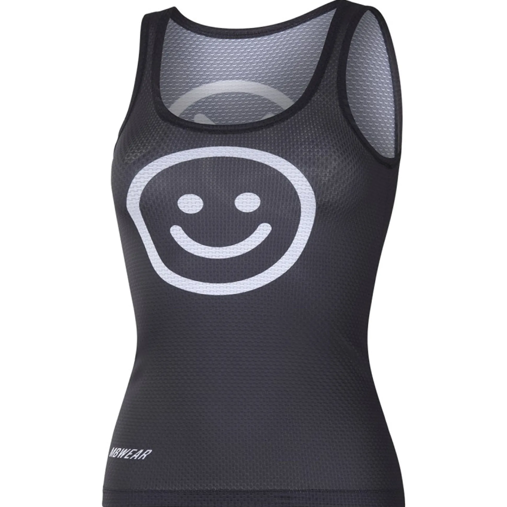 Maglia intima donna senza maniche MBwear Smile - Nero