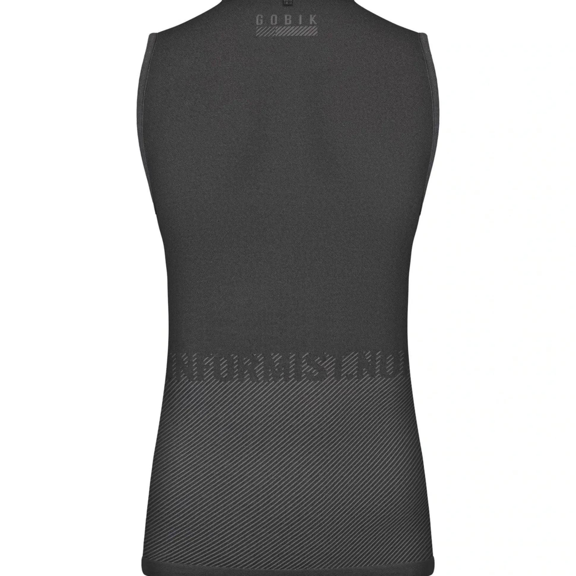 Maglia intima donna senza maniche Gobik Limber Skin Basalt - Nero