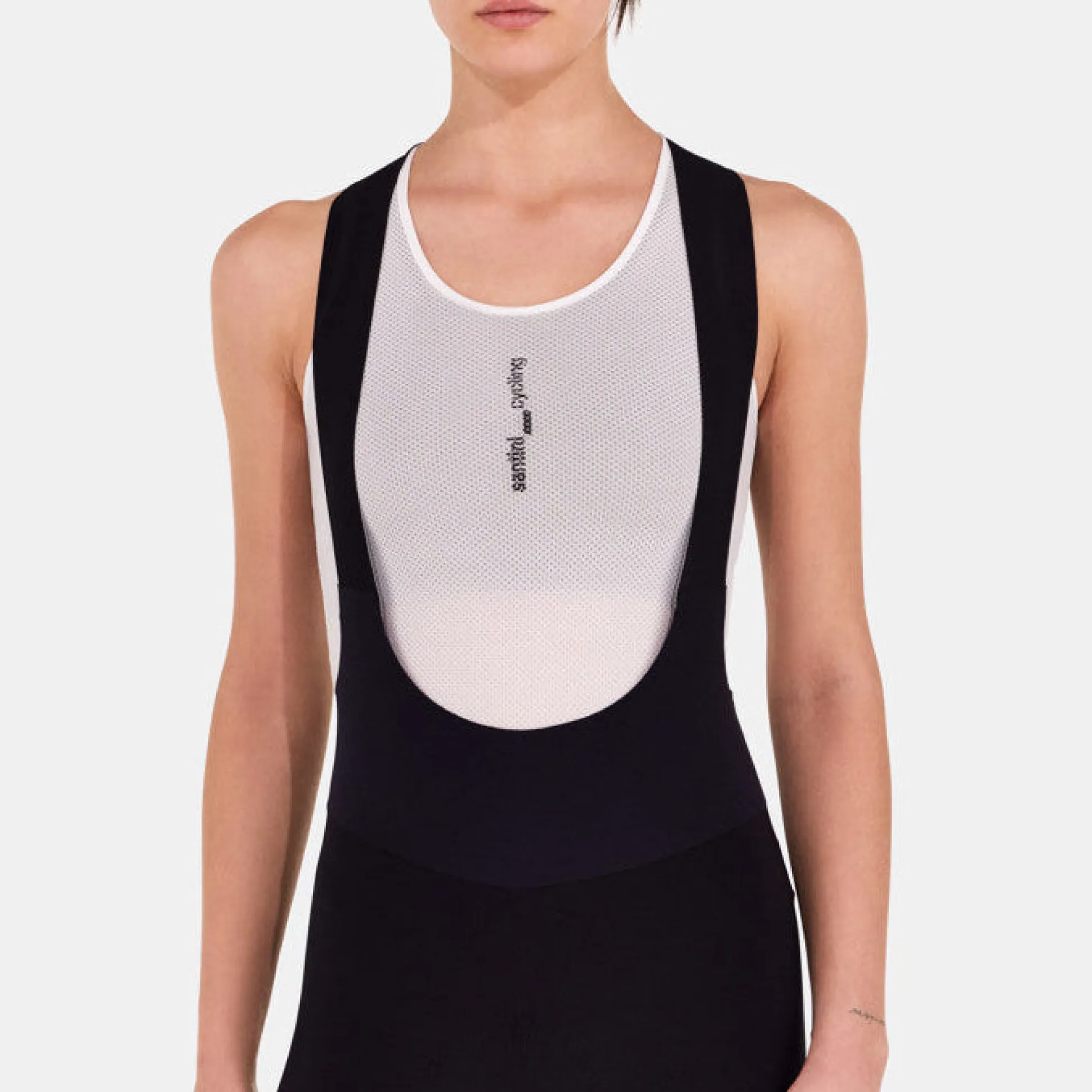 Maglia intima donna senza maniche Santini Delta - Bianco
