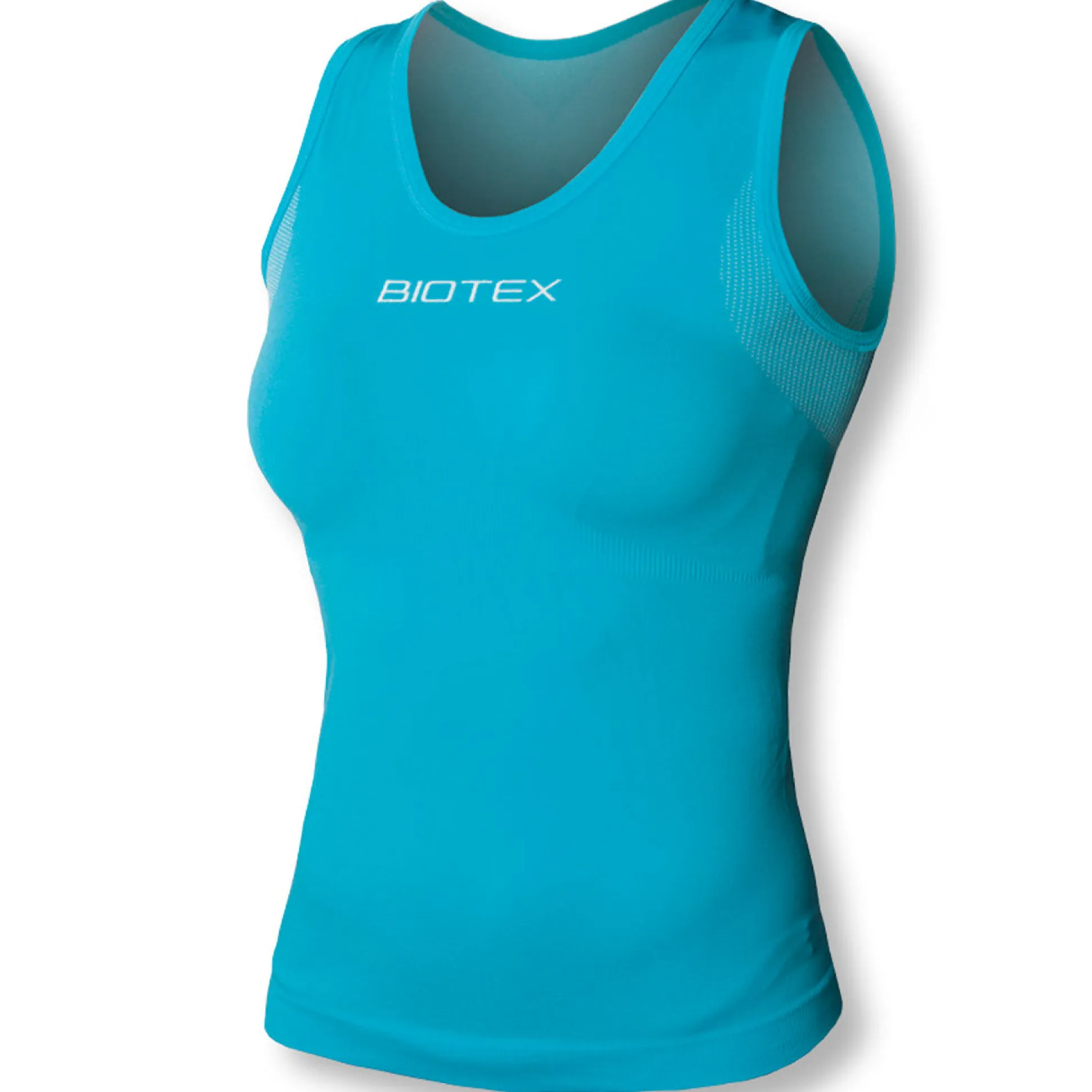 Maglia intima donna senza maniche Biotex Sun - Azzurro