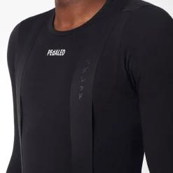 Maglia intima manica lunga Pedaled Essential Merino - Nero
