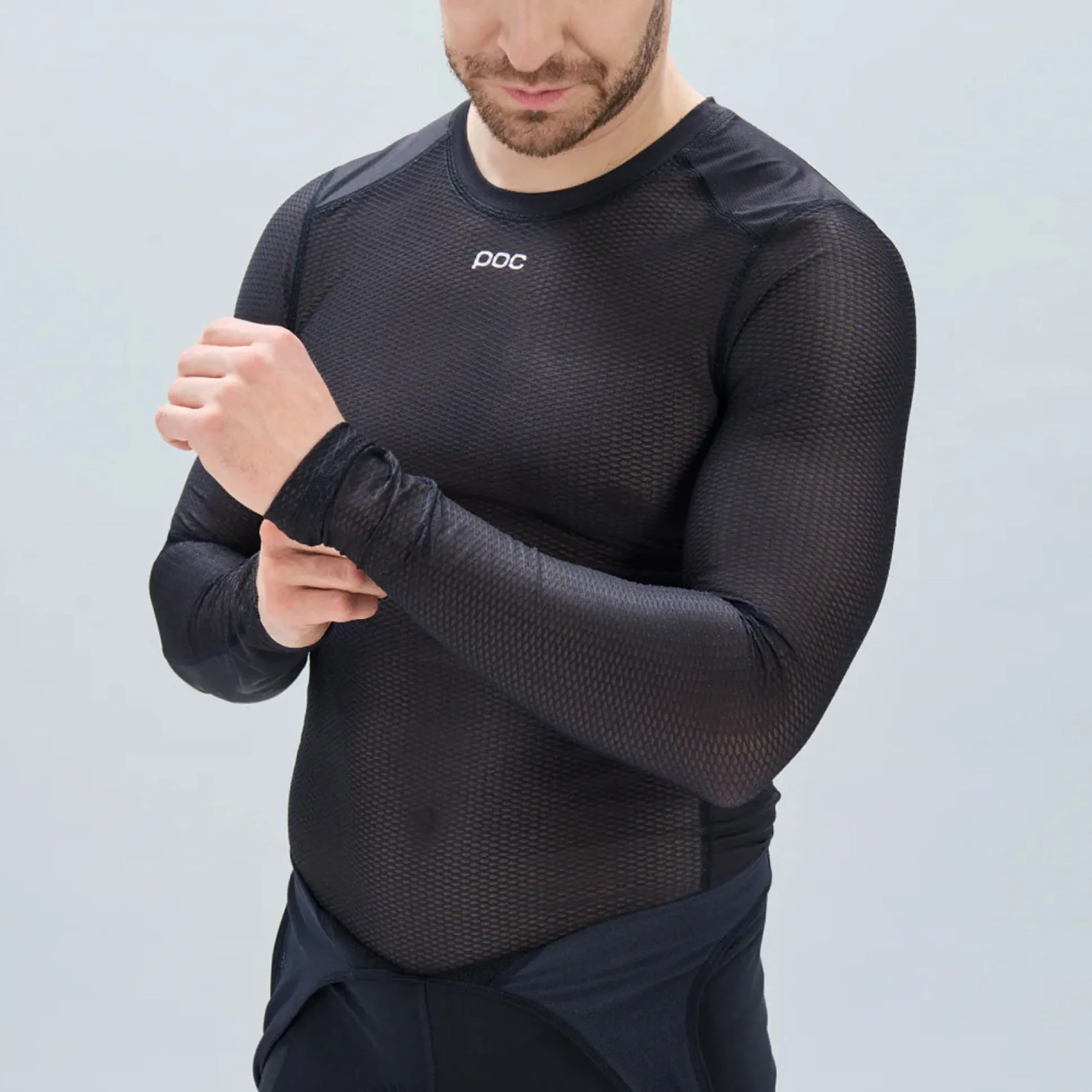 Maglia intima manica lunga Poc Essential Layer - Nero