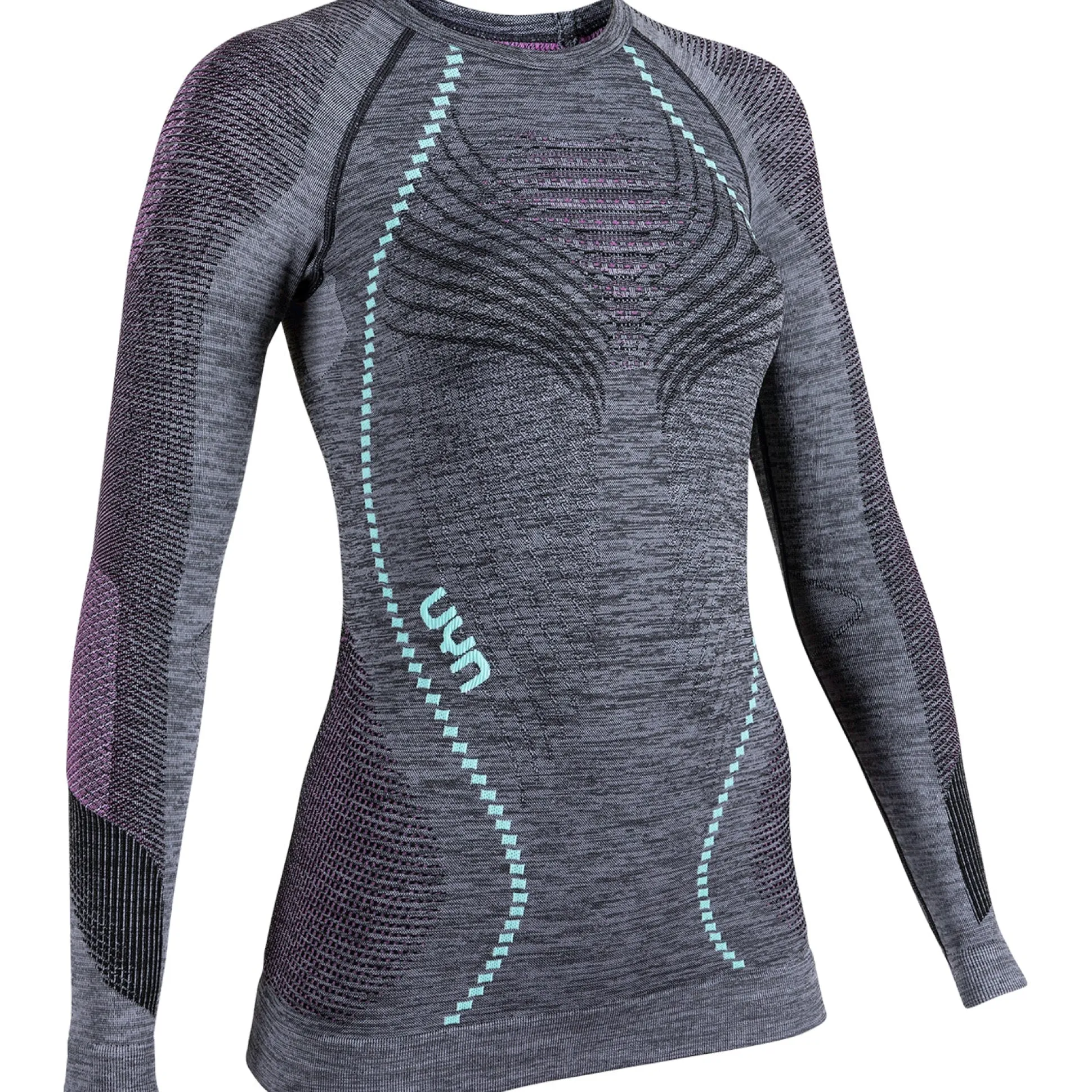 Maglia intima maniche lunghe donna UYN Ambityon - Grigio azzurro