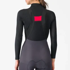 Maglia intima maniche lunghe donna Castelli Flanders 2 - Nero
