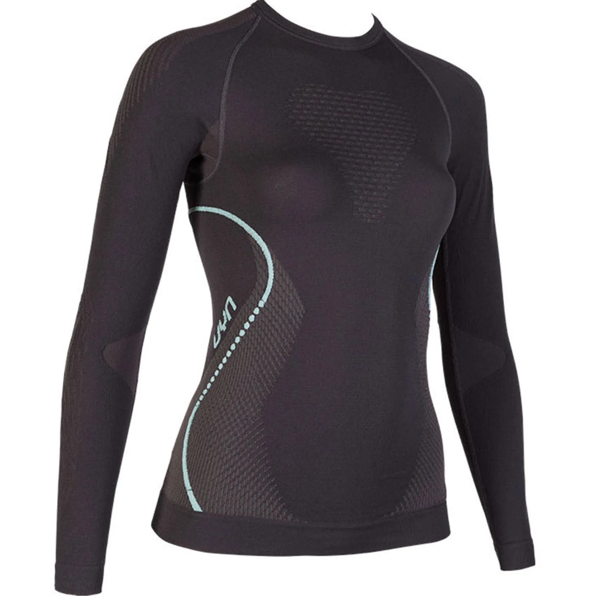 Maglia intima maniche lunghe donna UYN Evolutyon - Nero azzurro