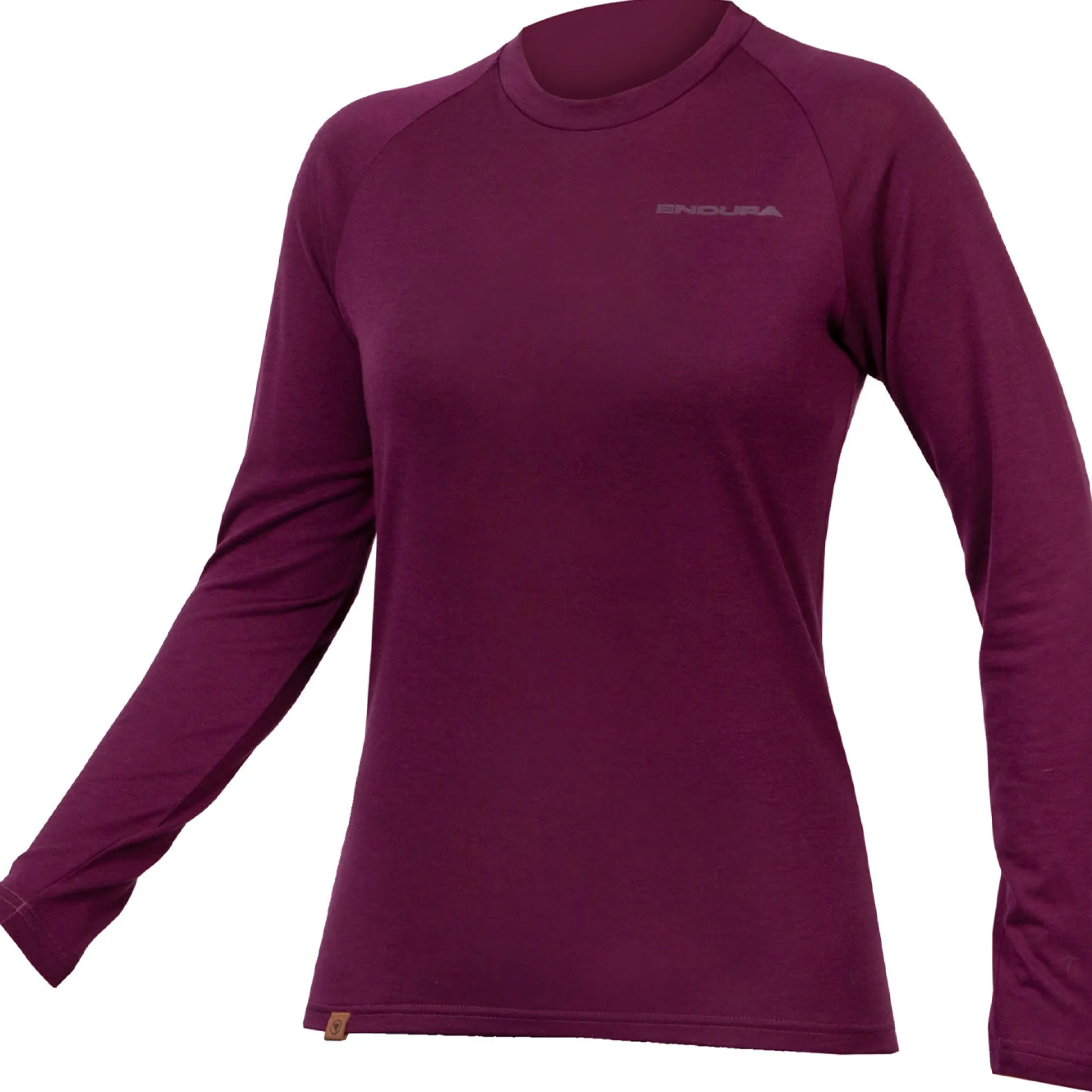 Maglia intima maniche lunghe donna Endura BaaBaa Blend - Viola