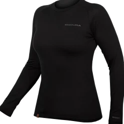 Maglia intima maniche lunghe donna Endura BaaBaa Blend - Nero