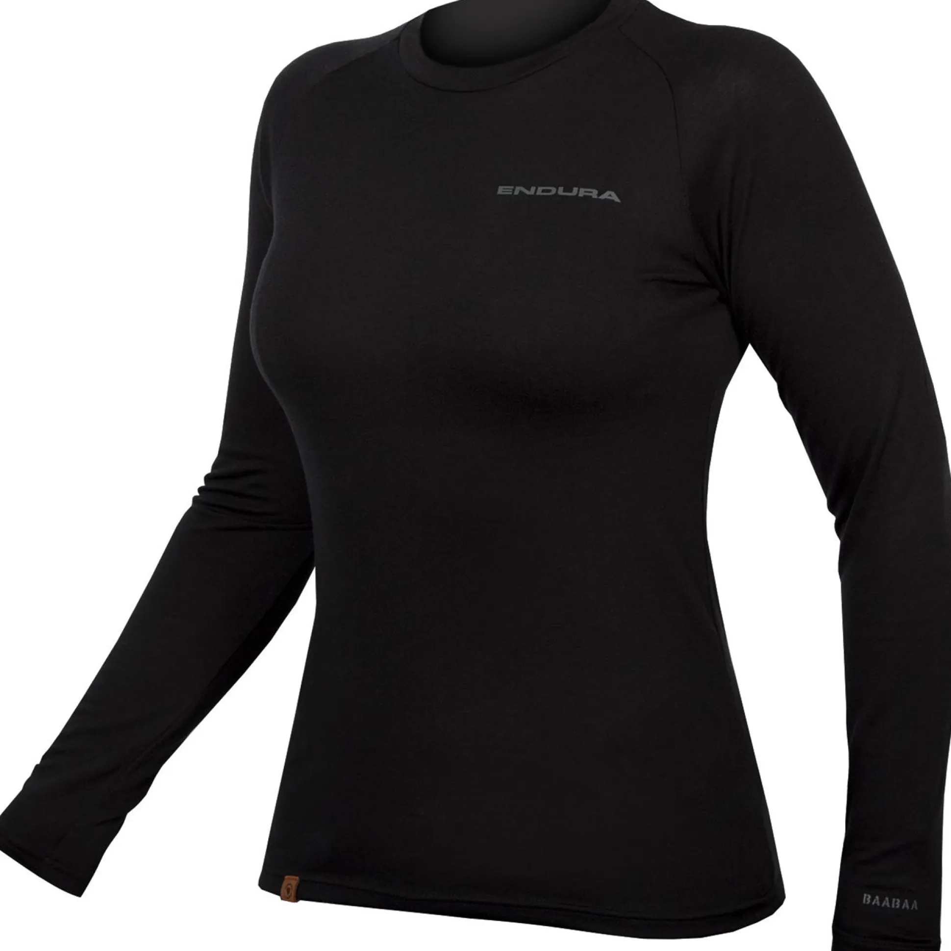 Maglia intima maniche lunghe donna Endura BaaBaa Blend - Nero
