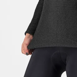 Maglia intima maniche lunghe donna Castelli Cold Days - Nero