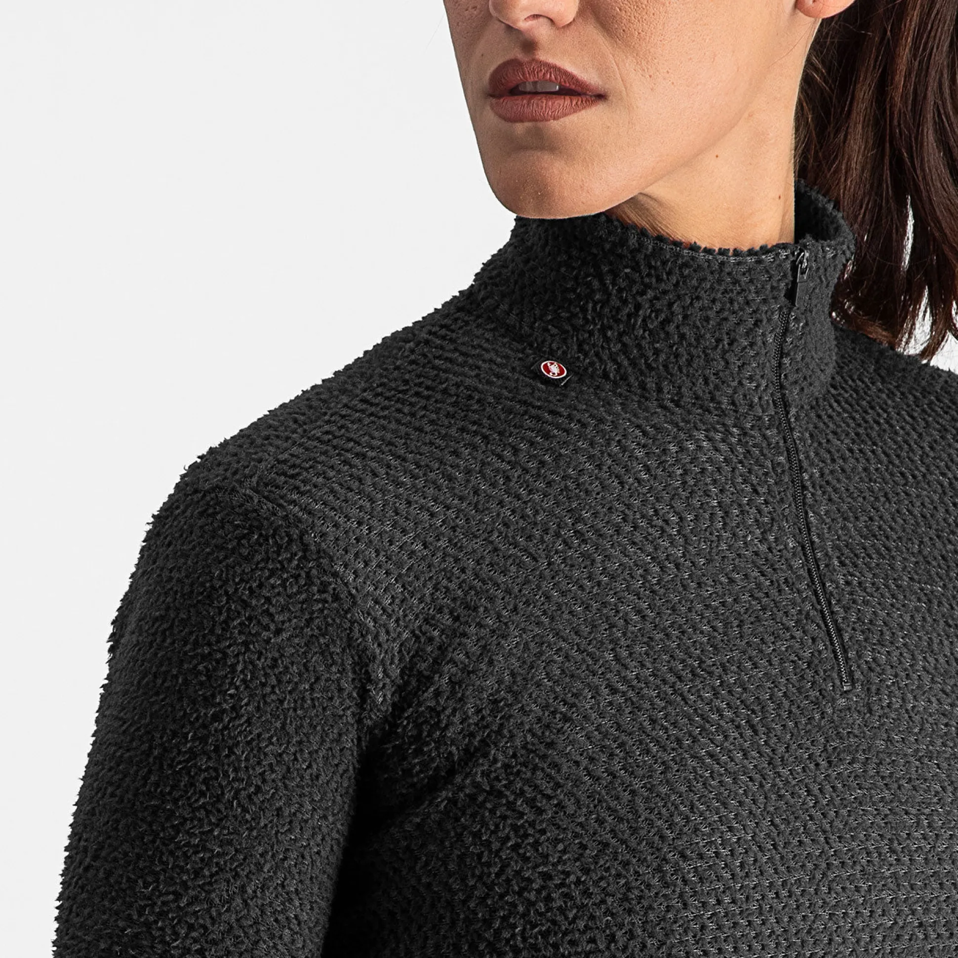 Maglia intima maniche lunghe donna Castelli Cold Days - Nero