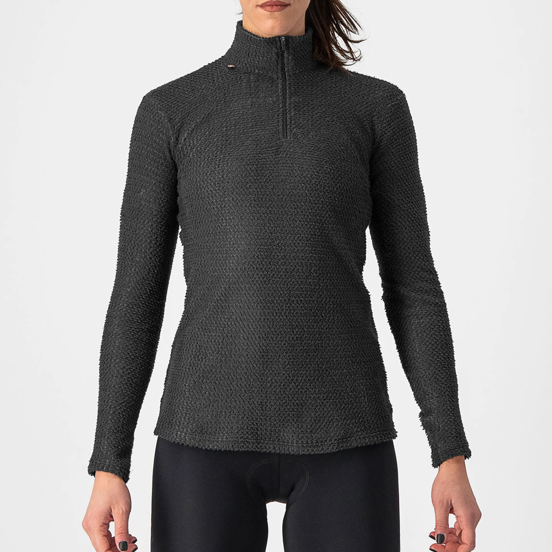 Maglia intima maniche lunghe donna Castelli Cold Days - Nero