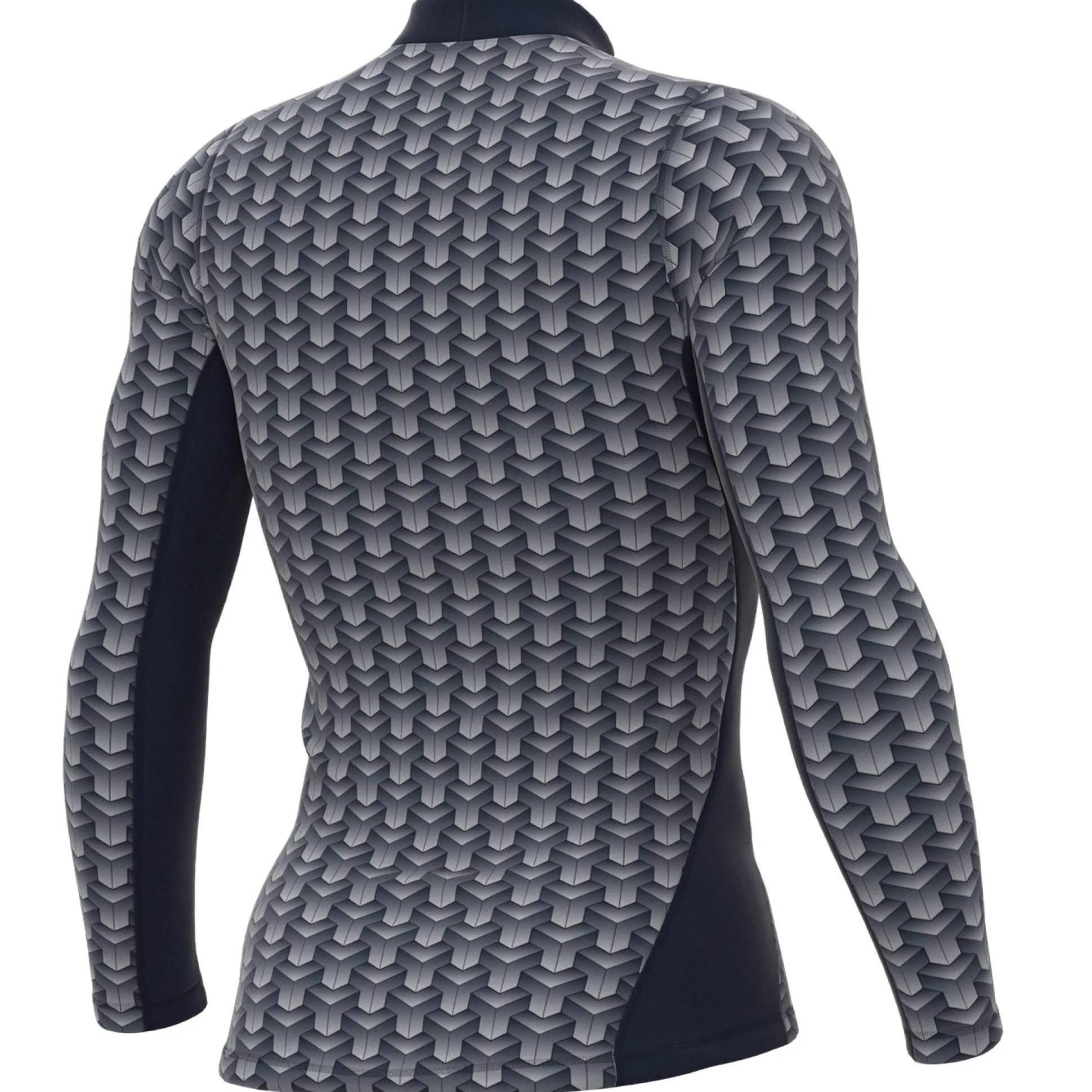 Maglia intima maniche lunghe Ale Cubes - Blu