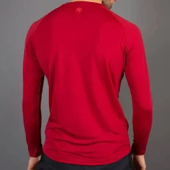 Maglia intima maniche lunghe Endura BaaBaa Blend - Rosso