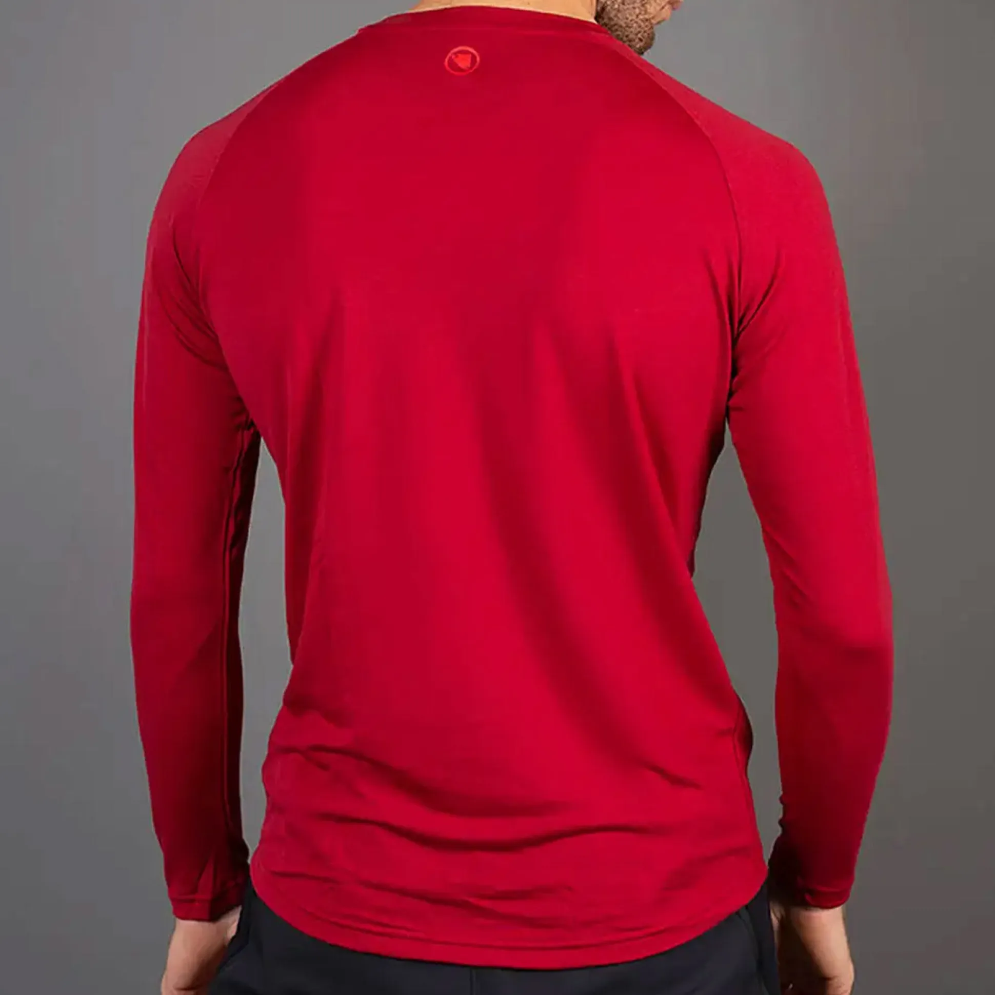 Maglia intima maniche lunghe Endura BaaBaa Blend - Rosso