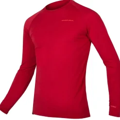 Maglia intima maniche lunghe Endura BaaBaa Blend - Rosso