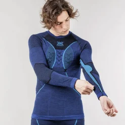 Maglia intima maniche lunghe X-Bionic Apani Merino 4.0 - Blu