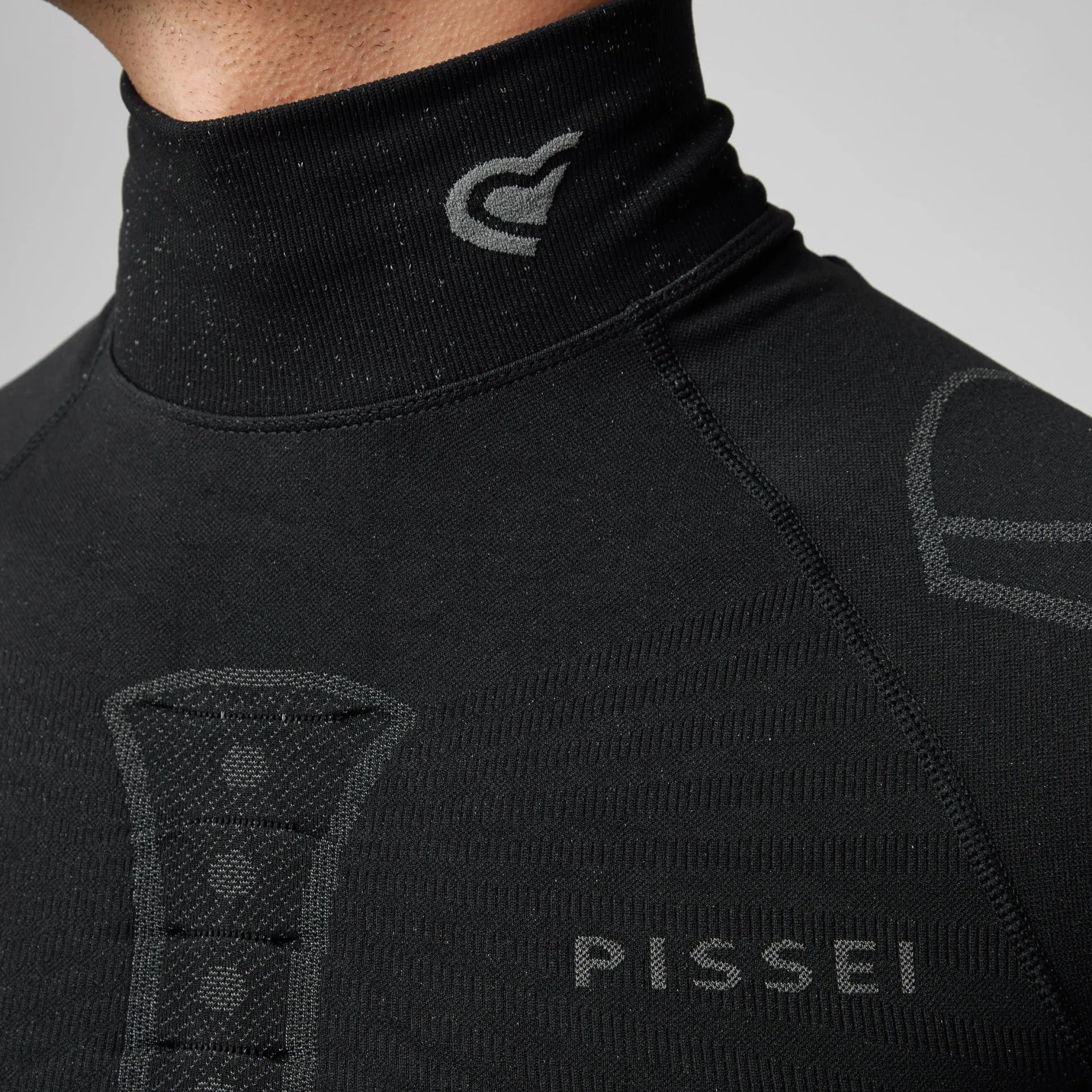 Maglia intima maniche lunghe Pissei Alaska Seamless - Nero