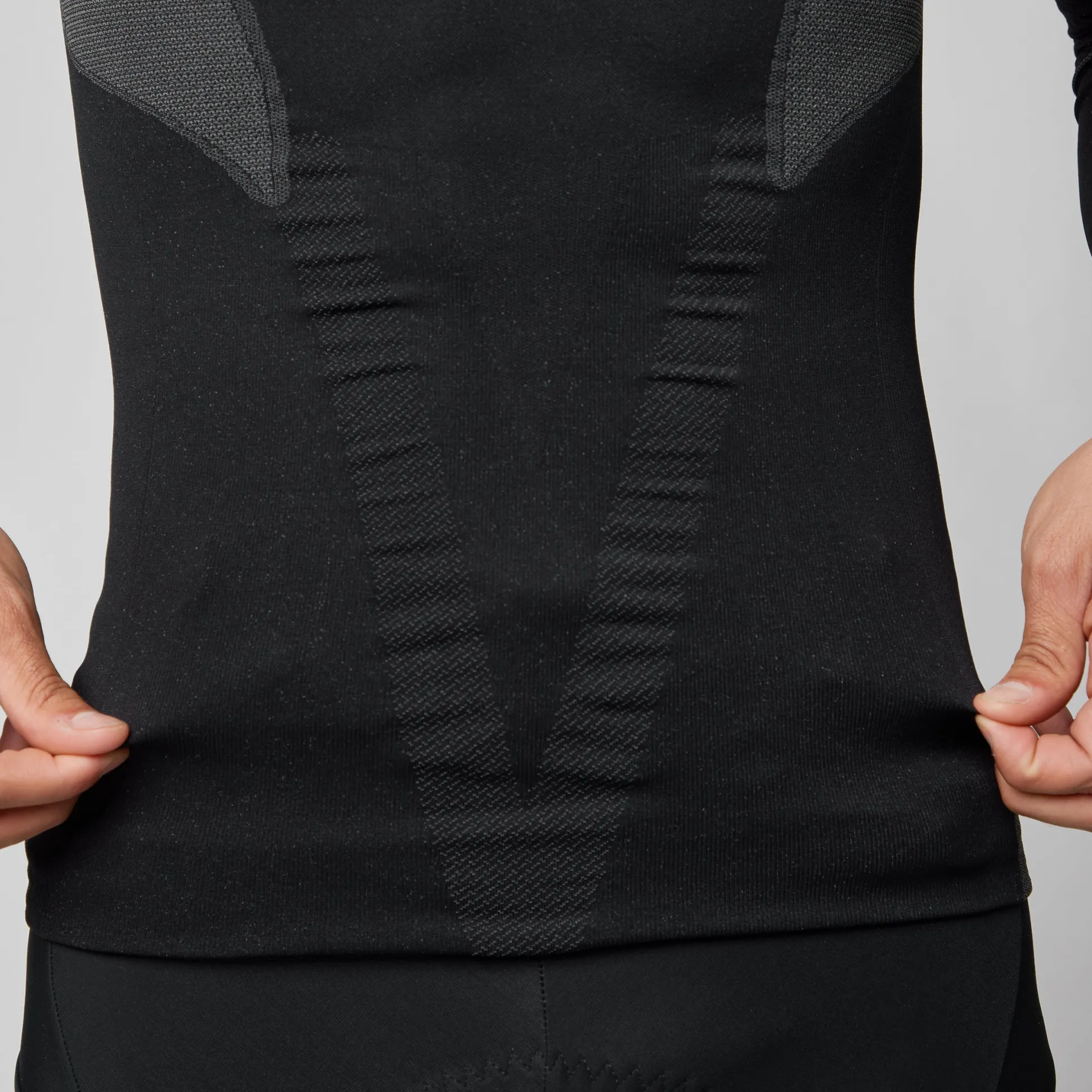 Maglia intima maniche lunghe Pissei Alaska Seamless - Nero
