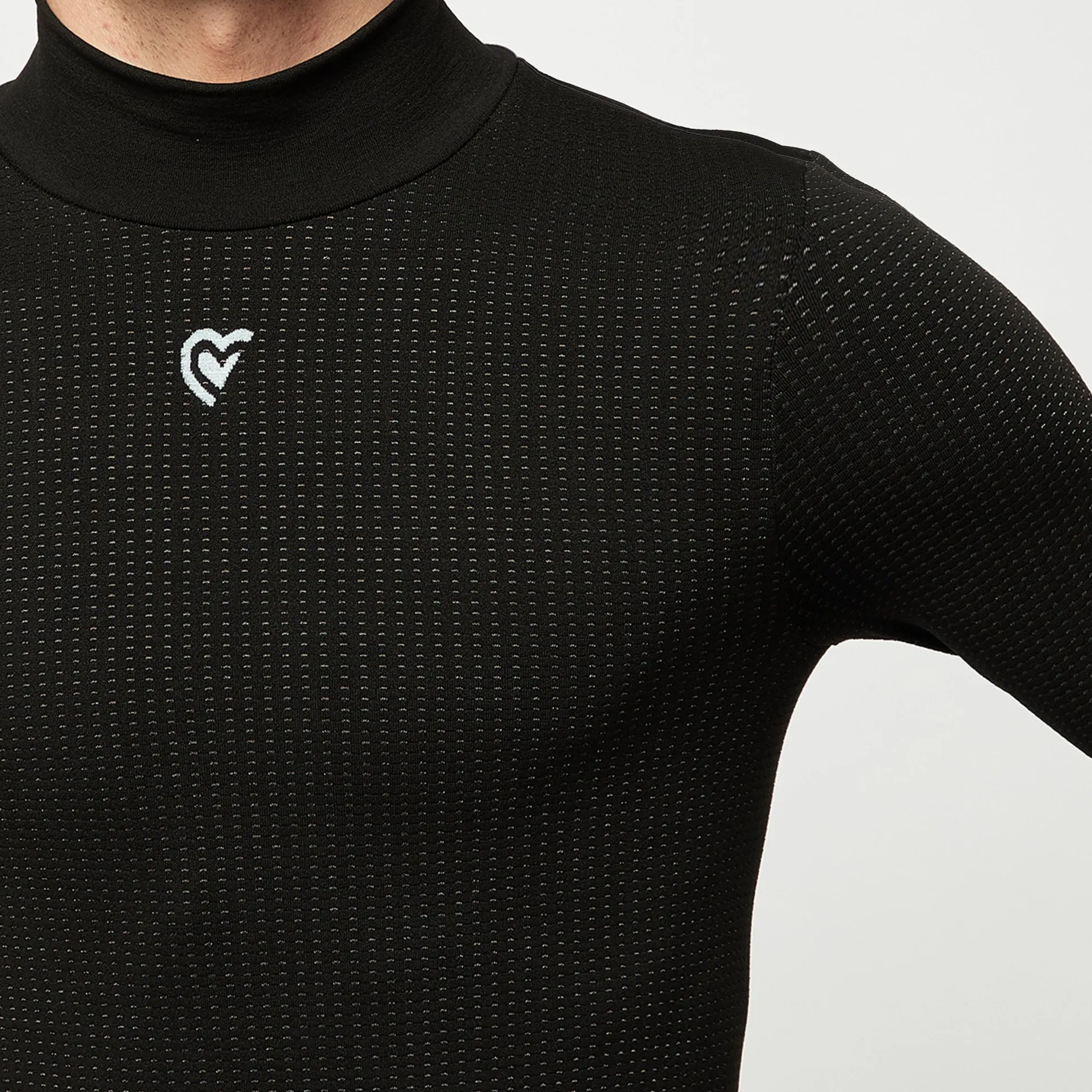 Maglia intima maniche lunghe Pissei Argentum - Nero