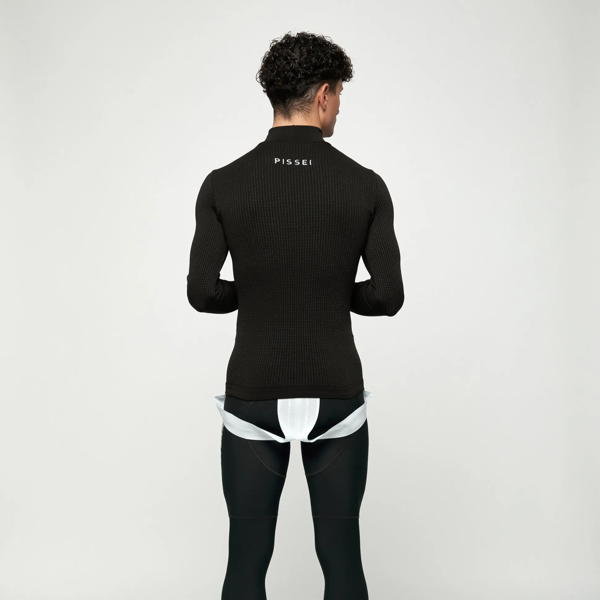 Maglia intima maniche lunghe Pissei Argentum - Nero