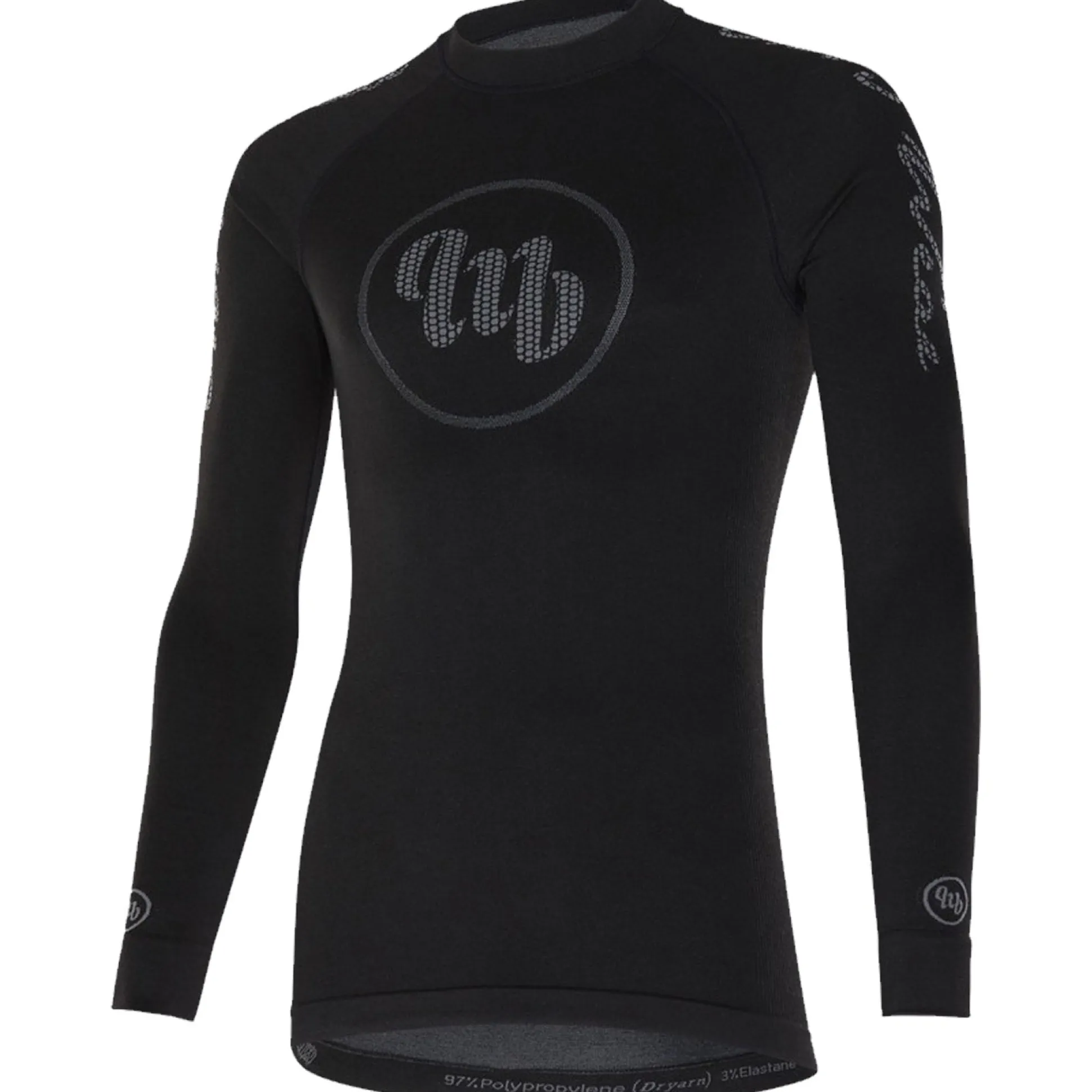 Maglia intima maniche lunghe MBwear Freedom Winter - Nero