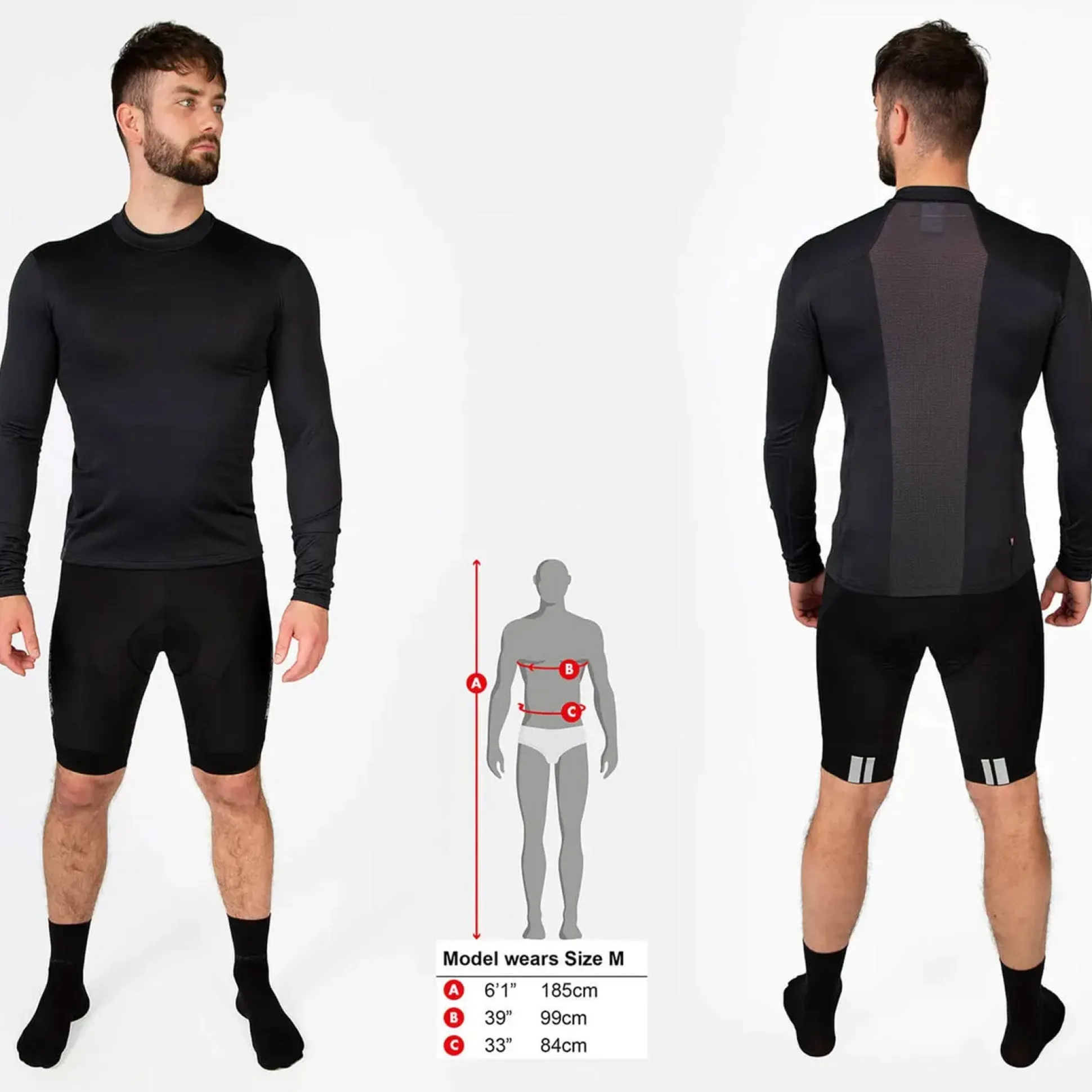 Maglia intima maniche lunghe Endura Transloft - Nero