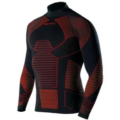 Maglia Intima maniche lunghe Biotex Lupetto Icebreak - Nero rosso