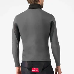 Maglia intima maniche lunghe Castelli Flanders 2 High Neck - Grigio