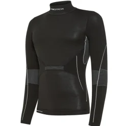 Maglia intima maniche lunghe Biotex Lupetto Wind Seamless - Nero