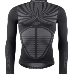 Maglia intima maniche lunghe Force F Thunder - Nero