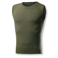 Maglia intima senza maniche Biotex + Carbon - Verde scuro