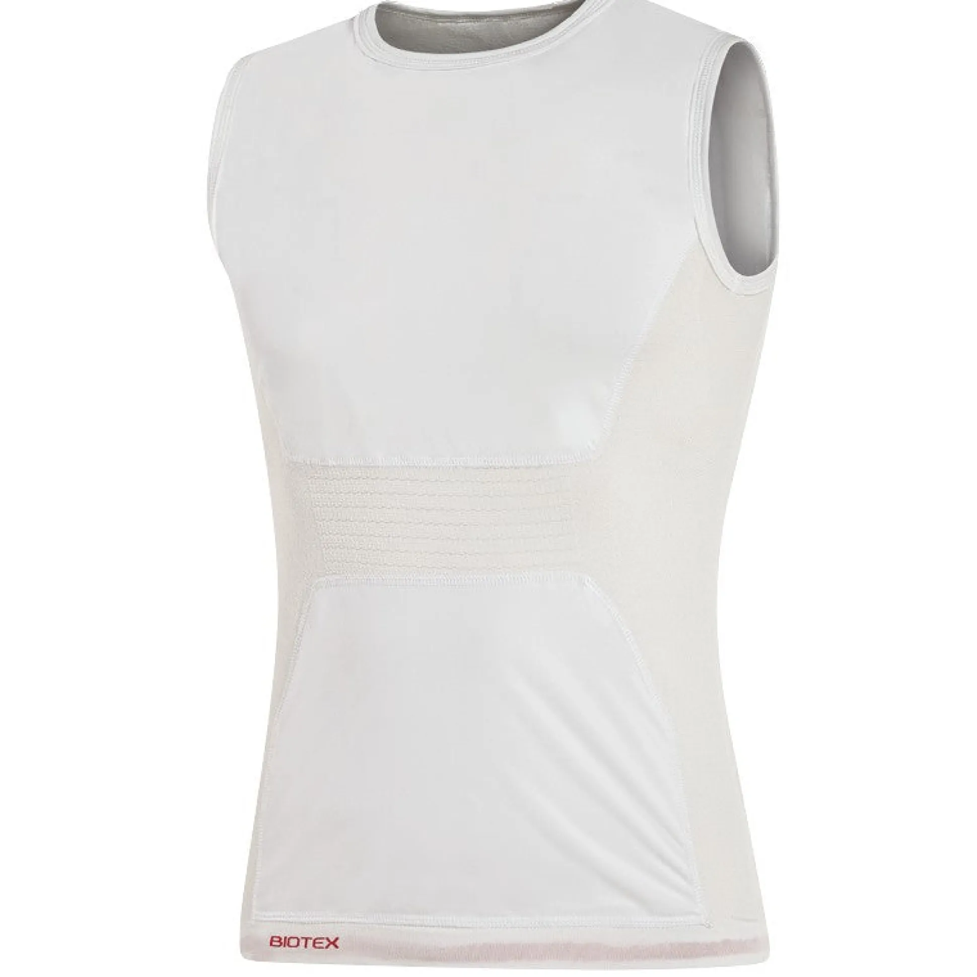 Maglia intima senza maniche Biotex Antivento Seamless - Bianco