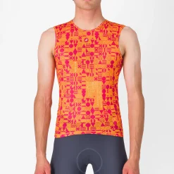 Maglia intima senza maniche Castelli Espresso R-A/D - Arancio chiaro