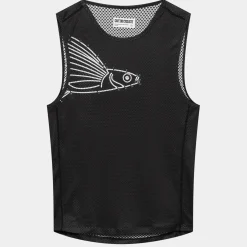 Maglia intima senza maniche Cafe du Cycliste Liliane - Nero