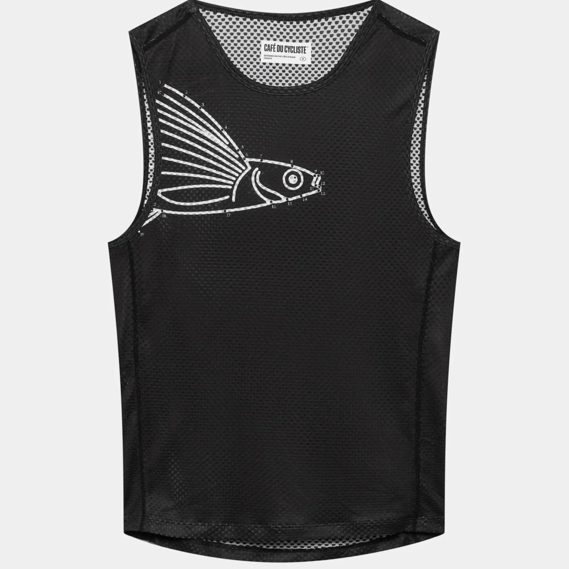 Maglia intima senza maniche Cafe du Cycliste Liliane - Nero