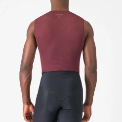 Maglia intima senza maniche Castelli Pro Mesh 2.0 - Bordeaux scuro