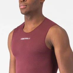 Maglia intima senza maniche Castelli Pro Mesh 2.0 - Bordeaux scuro