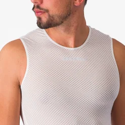 Maglia intima senza maniche Castelli Pro Mesh 2.0 - Bianco