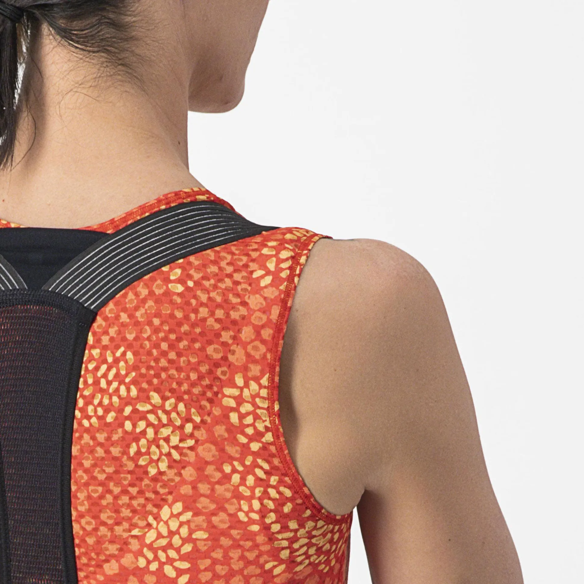Maglia intima senza maniche donna Castelli Pro Mesh 4 - Arancio