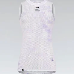 Maglia intima senza maniche donna Gobik Second Skin - Bianco viola