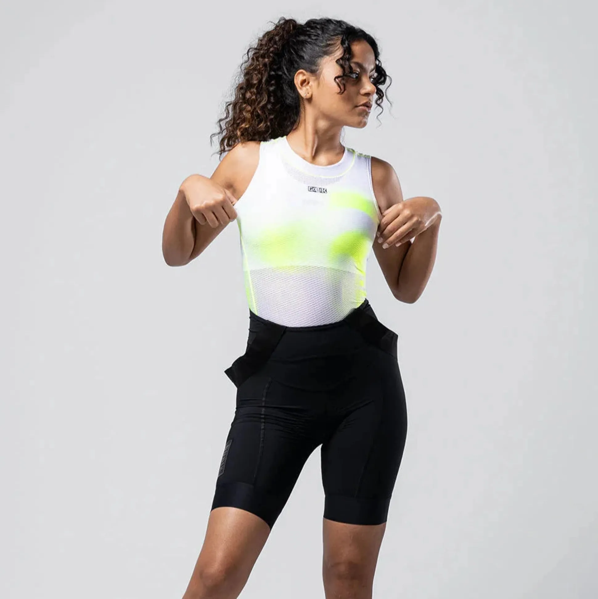 Maglia intima senza maniche donna Gobik Second Skin Liquid Neon