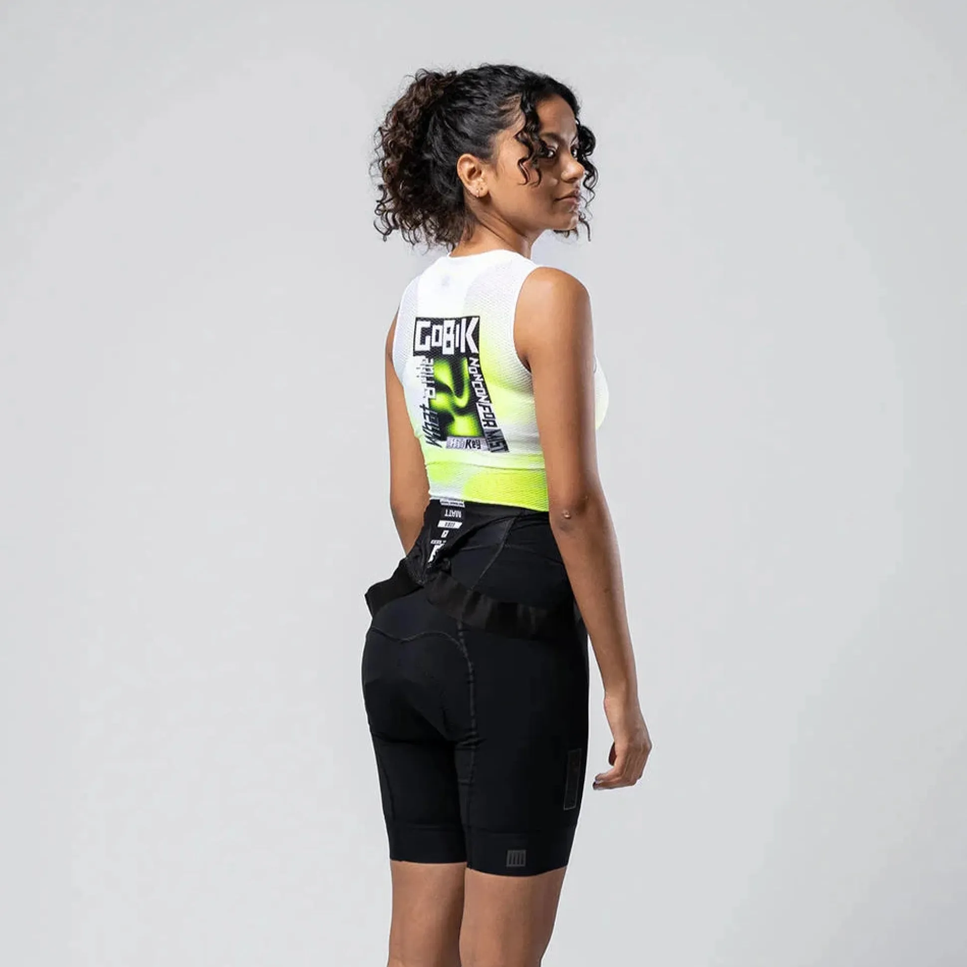 Maglia intima senza maniche donna Gobik Second Skin Liquid Neon