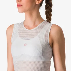 Maglia intima senza maniche donna Castelli Pro Mesh 4 - Bianco