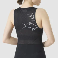 Maglia intima senza maniche donna Cafe du Cycliste Liliane - Nero