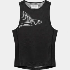 Maglia intima senza maniche donna Cafe du Cycliste Liliane - Nero