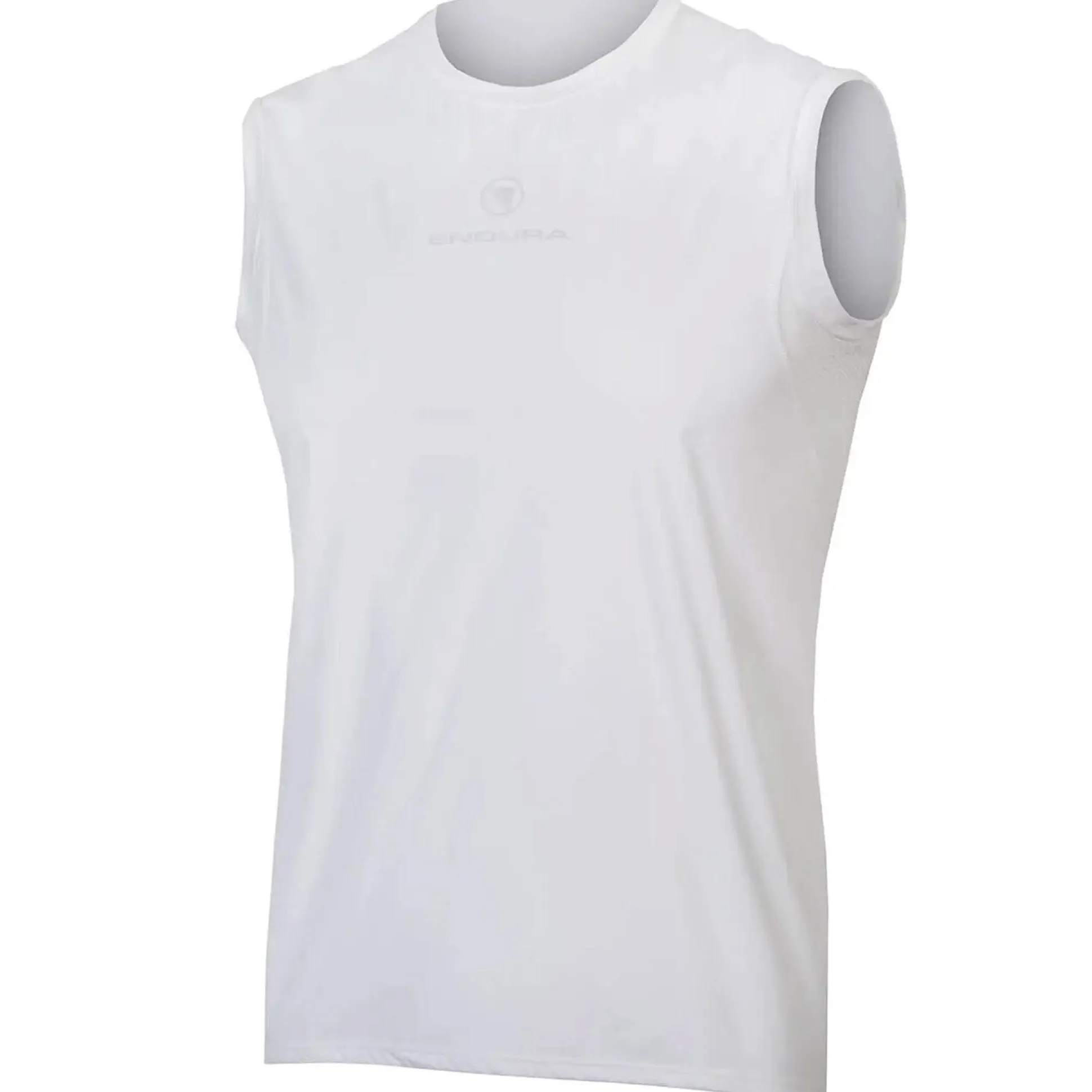 Maglia intima senza maniche Endura Translite Windproof - Bianco
