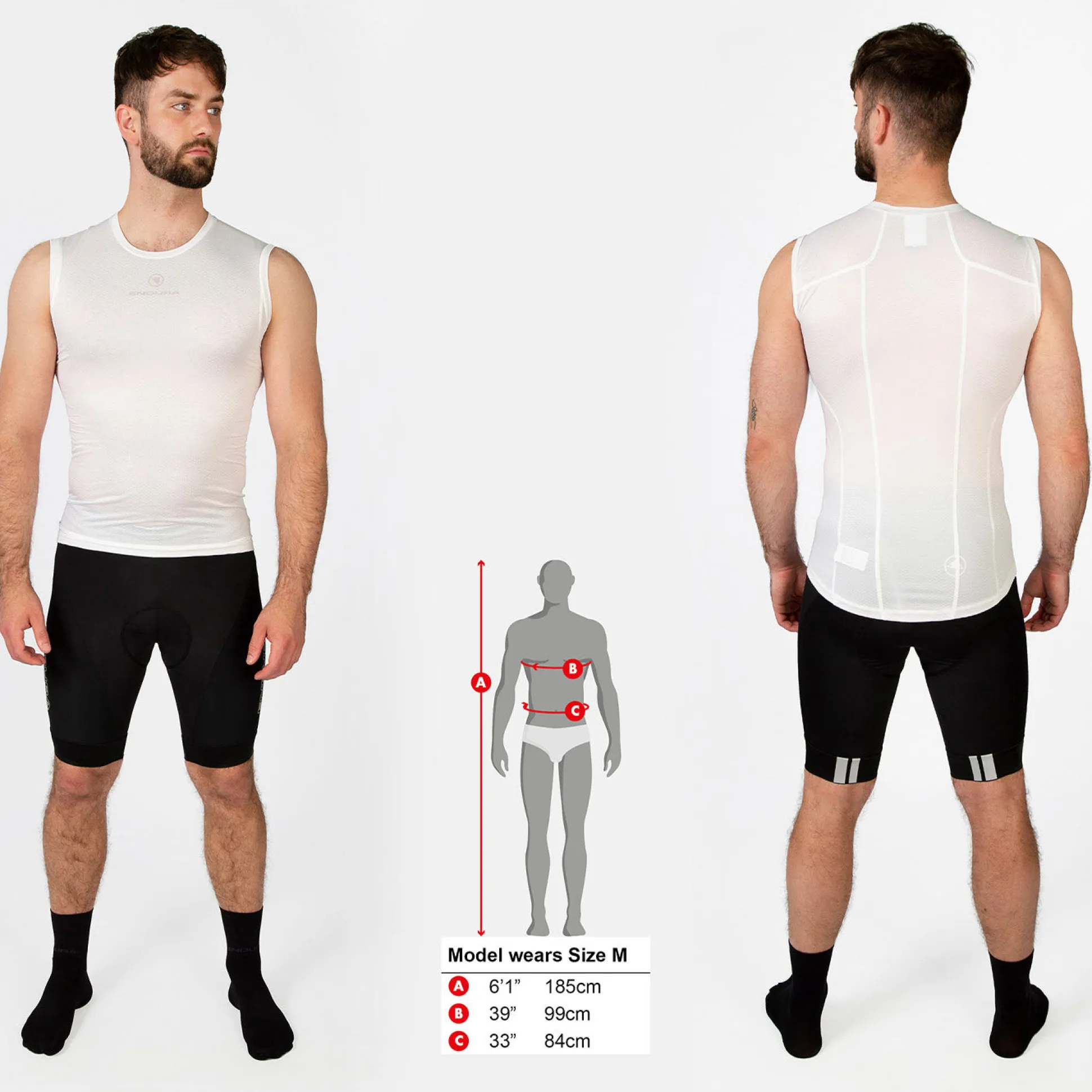 Maglia intima senza maniche Endura Translite 2 - Bianco